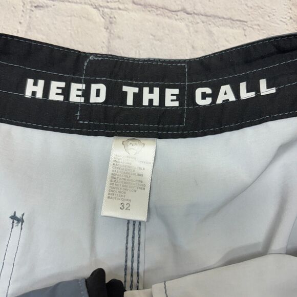 Howler Brothers Men Swimwear Swim Trunks Board Shorts Size 32 Gray D004 -9 - Picture 12 of 16